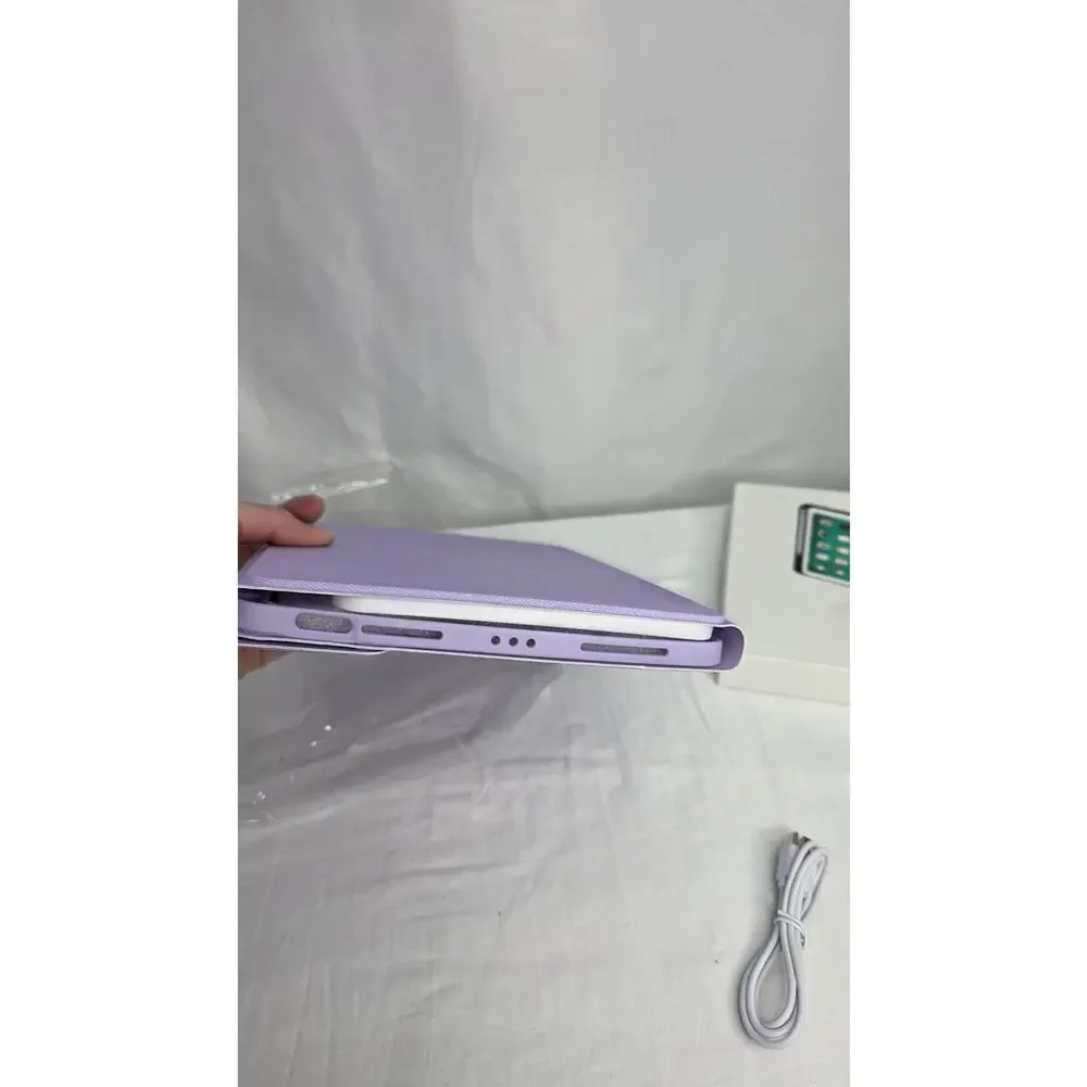 Purple Detachable Wireless Keyboard Case for iPad Air 11